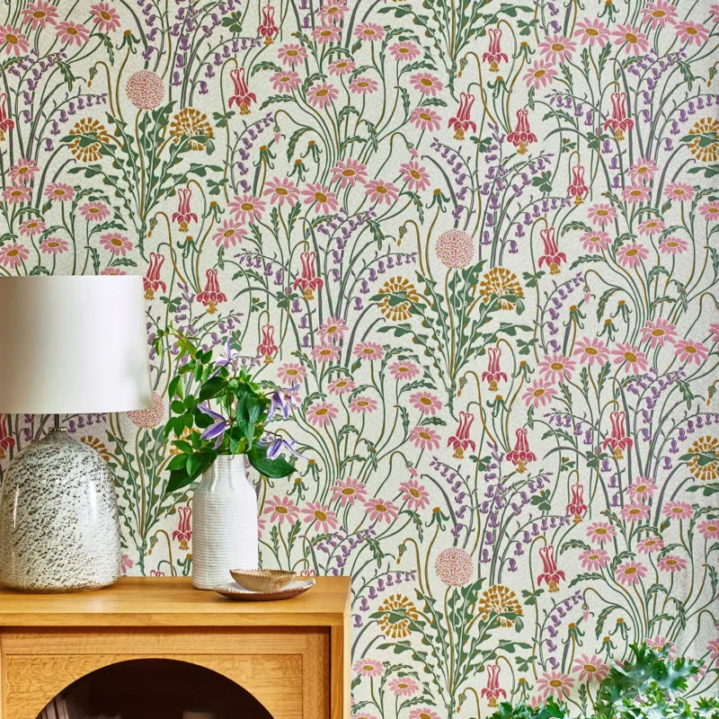 papier peint fleuri