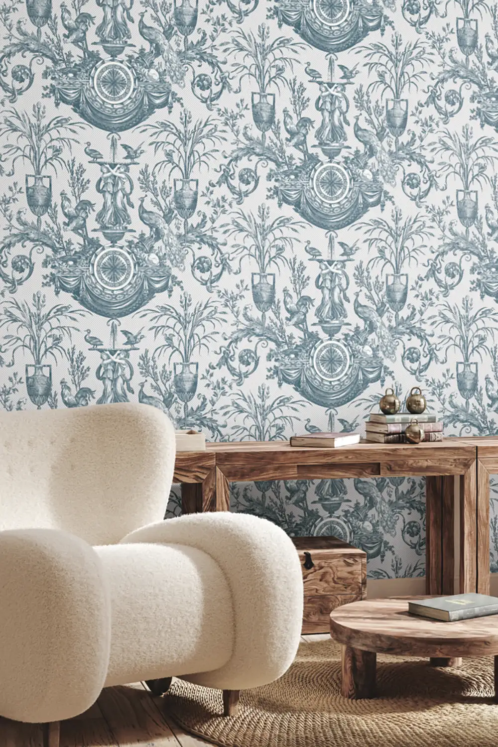 AVIAN FOUNTAIN TOILE