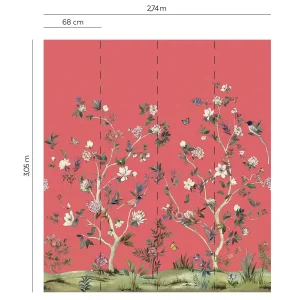 Alternative view of CHINOISERIE MAGNOLIA (intissé)