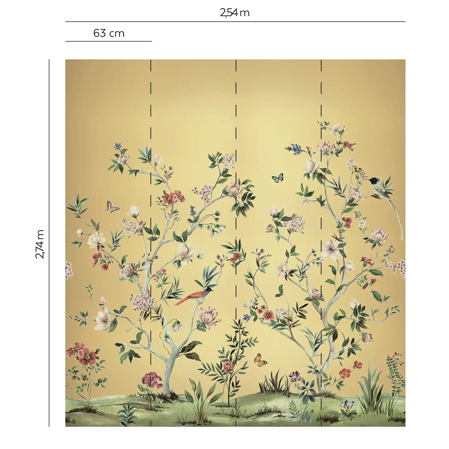 CHINOISERIE MAGNOLIA (polyester métallisé) – Image 3