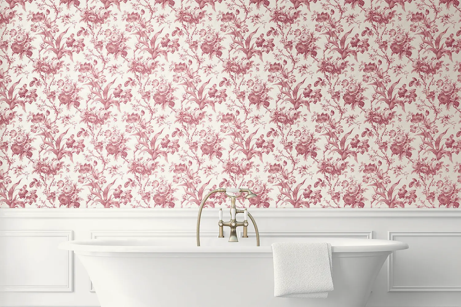 papier peint fleuri