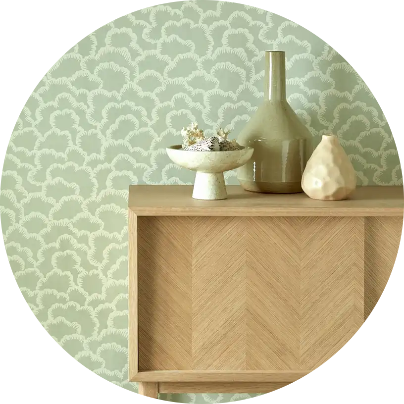Papier peint chic Initiales