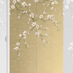 Alternative view of Miyabi Gold Bloom Mural Gold - CH31705M
