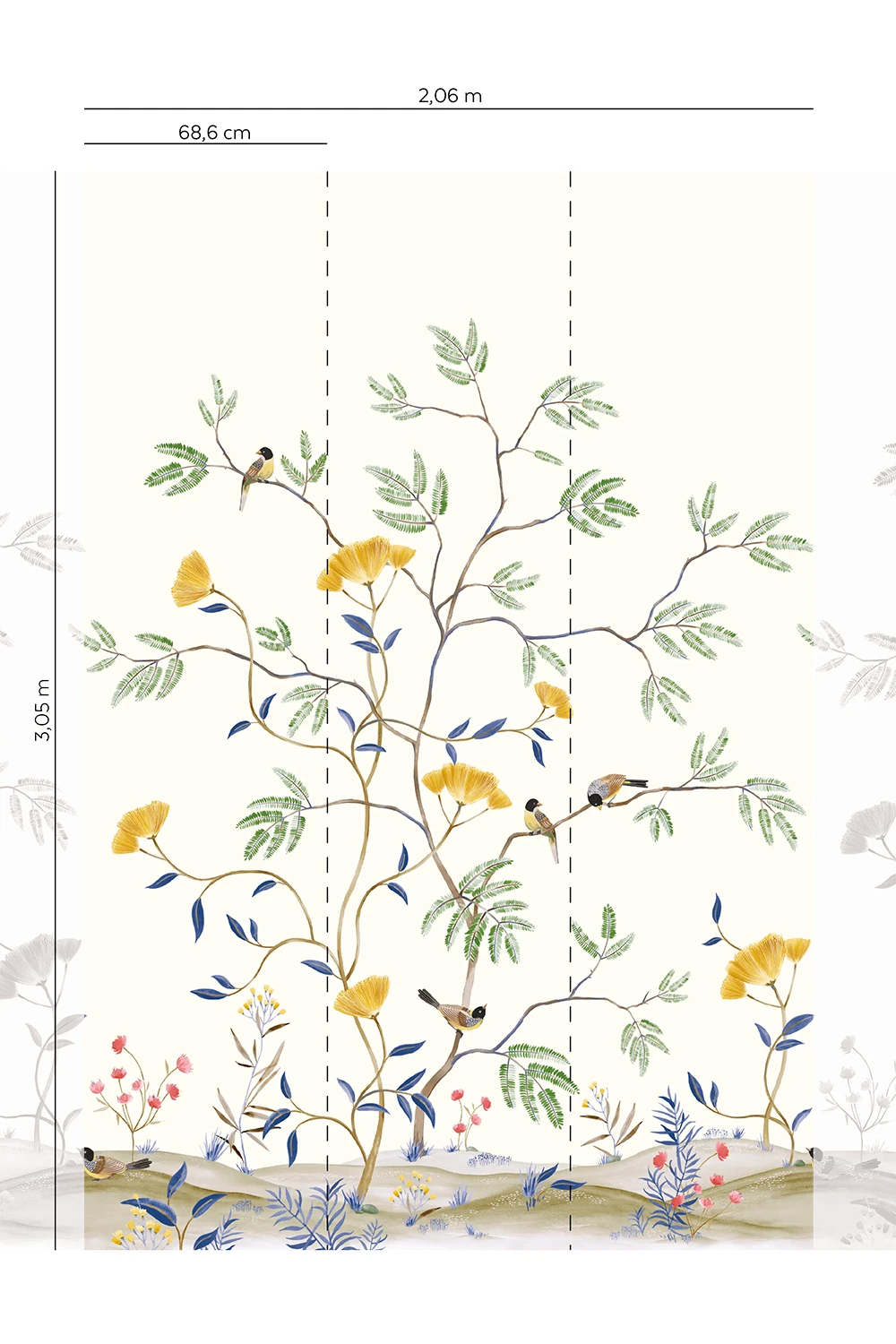 Mokusei Branch Mural Garden - CH31912M – Image 2