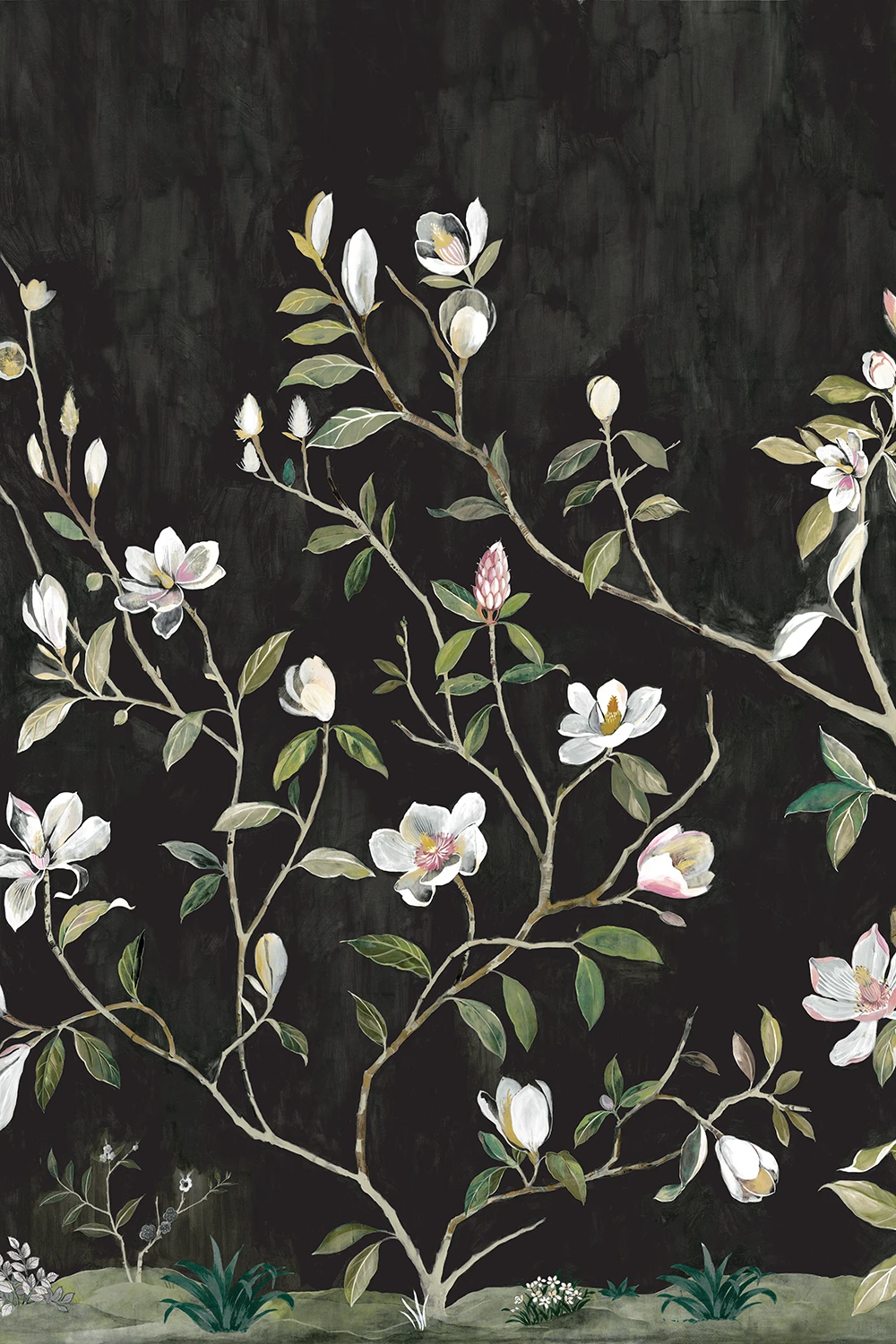 Kaiyu Dogwood Mural Carbon - CH32000M