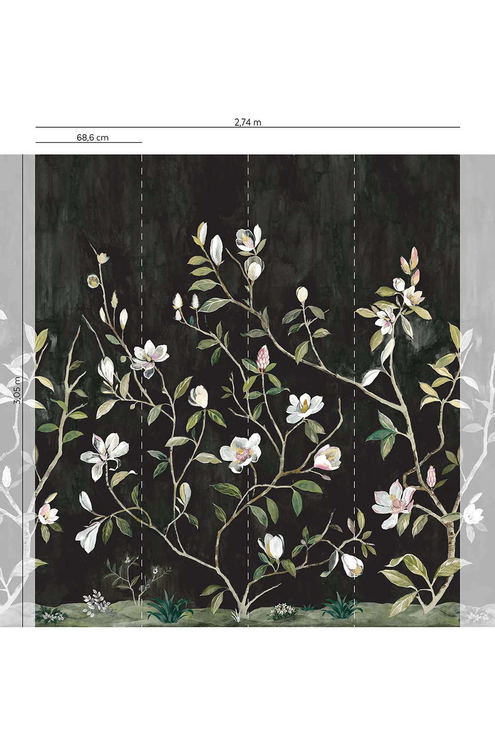 Kaiyu Dogwood Mural Carbon - CH32000M – Image 2