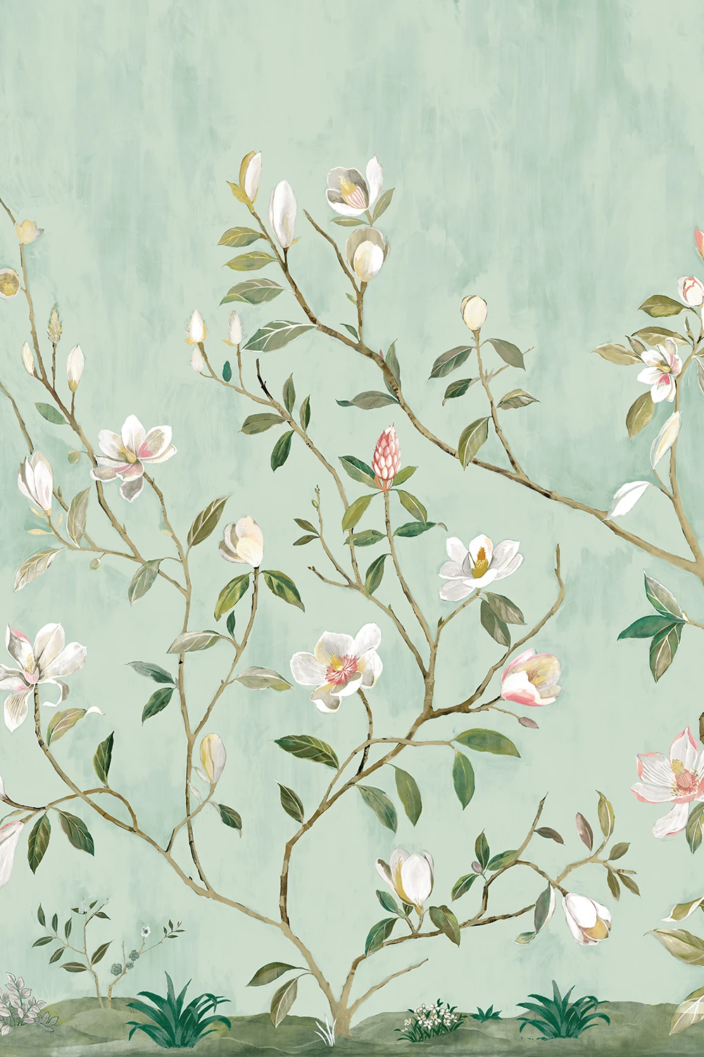 Kaiyu Dogwood Mural Seaside - CH32004M