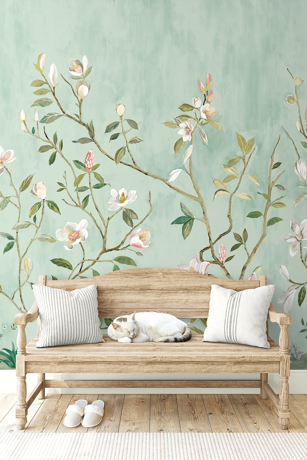 Kaiyu Dogwood Mural Seaside - CH32004M – Image 2