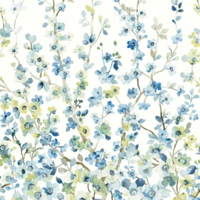 Sakura Bloom Mural Bluebell - CH32112M